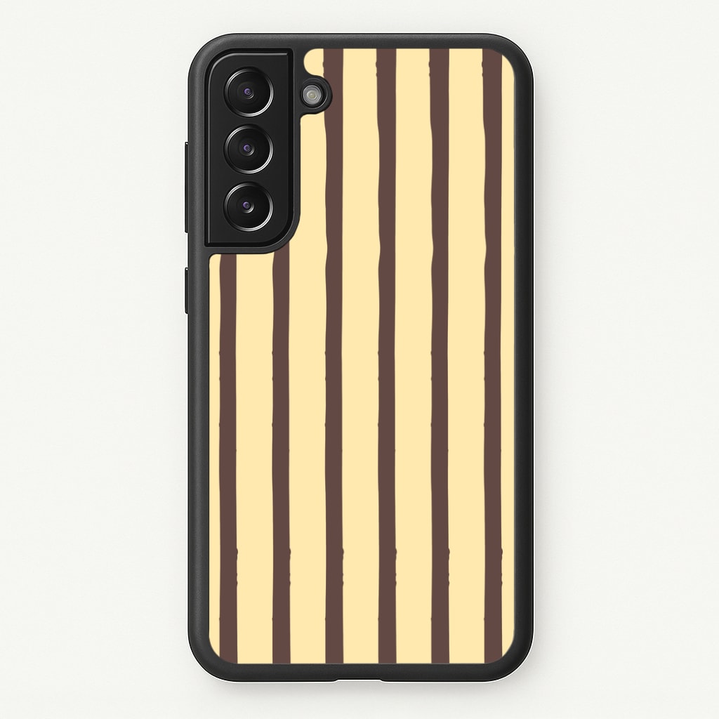 Vanilla & Chocolate Stripes Phone Case