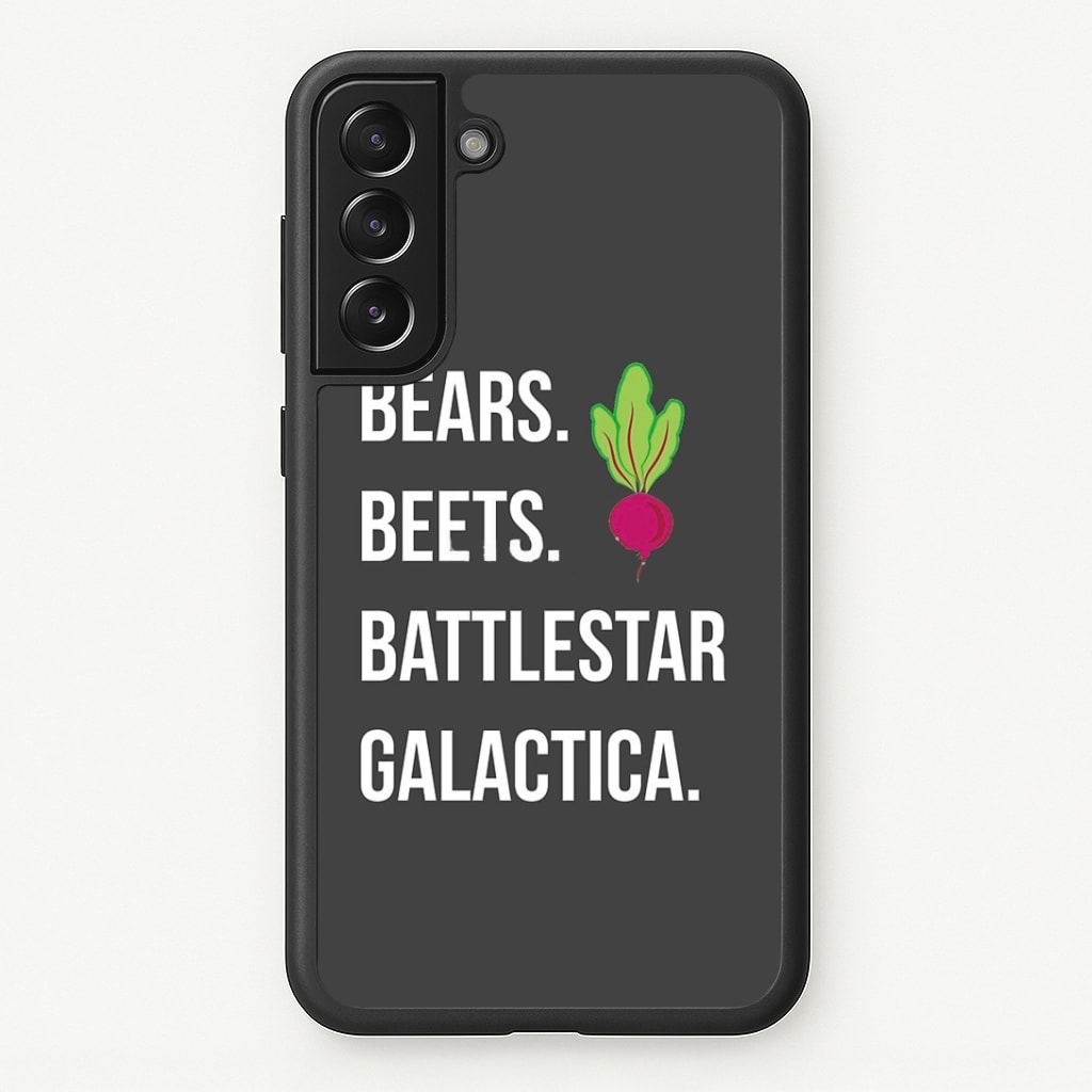 Bears. Beets. Battlestar Galactica Illustration Phone Case