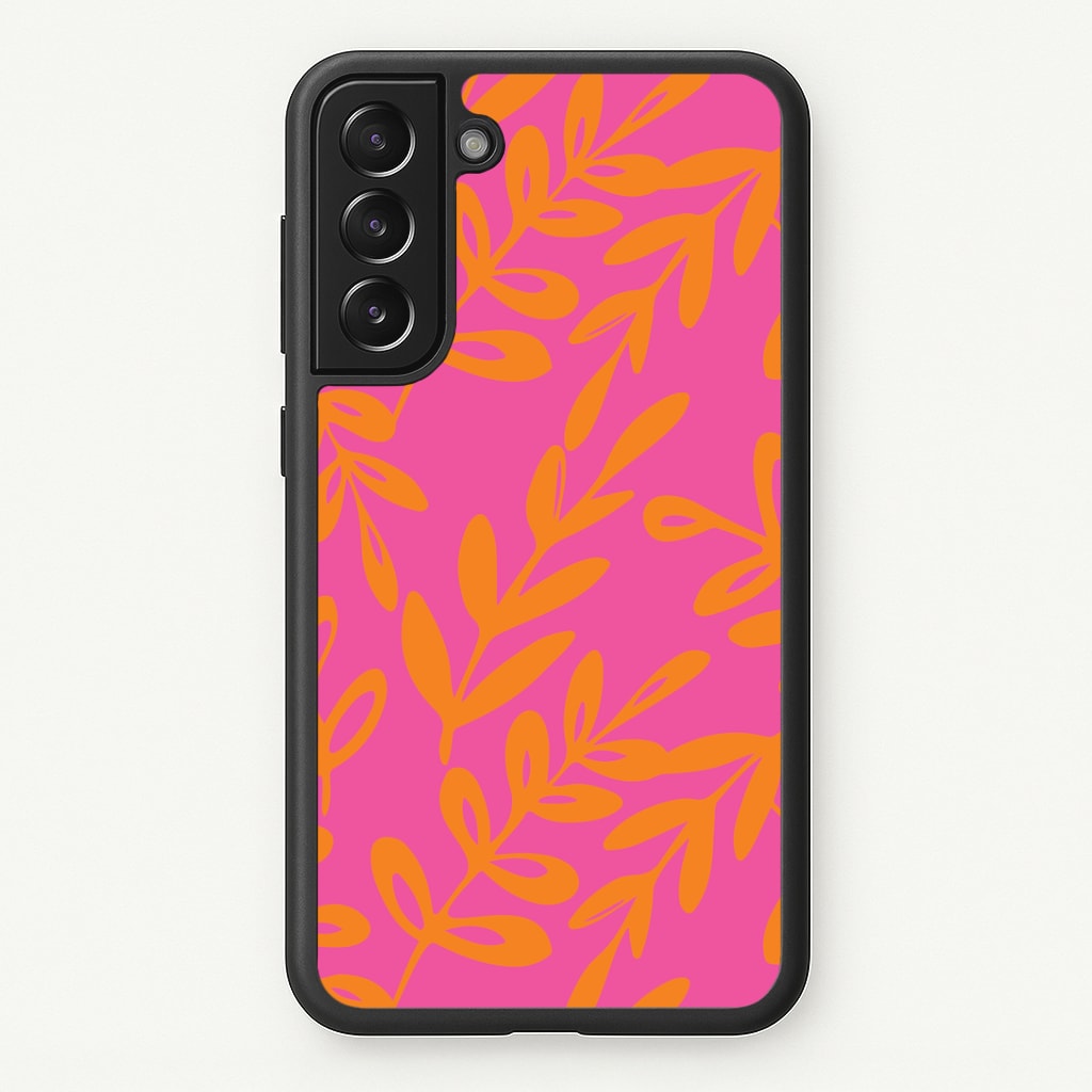 Pink & Orange Leaves - Foliage Phone Case