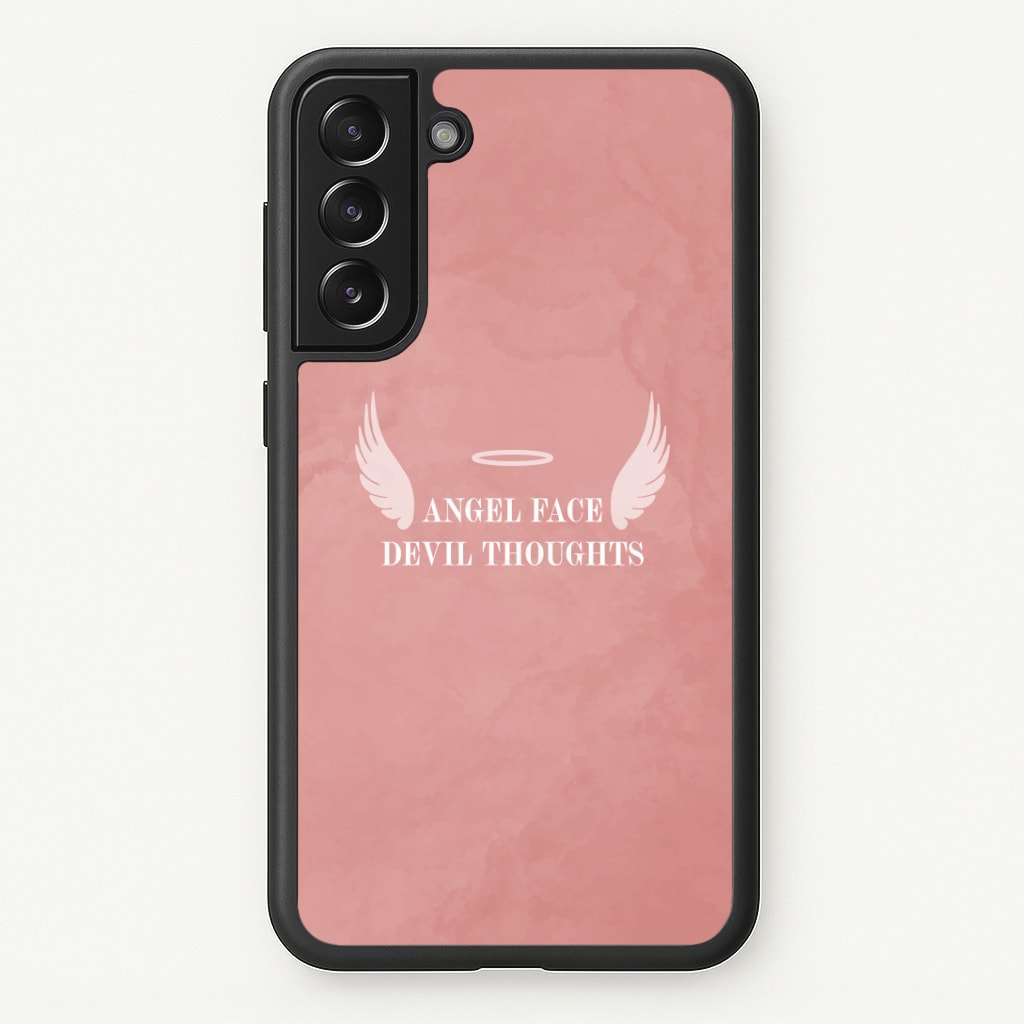 Angel Face Devil Thoughts Phone Case