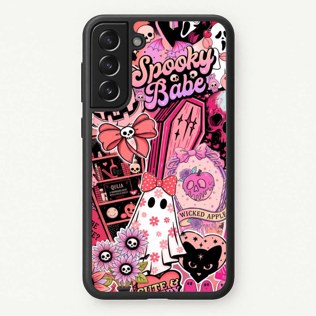 Spooky Babe Sticker Collage Phone Case