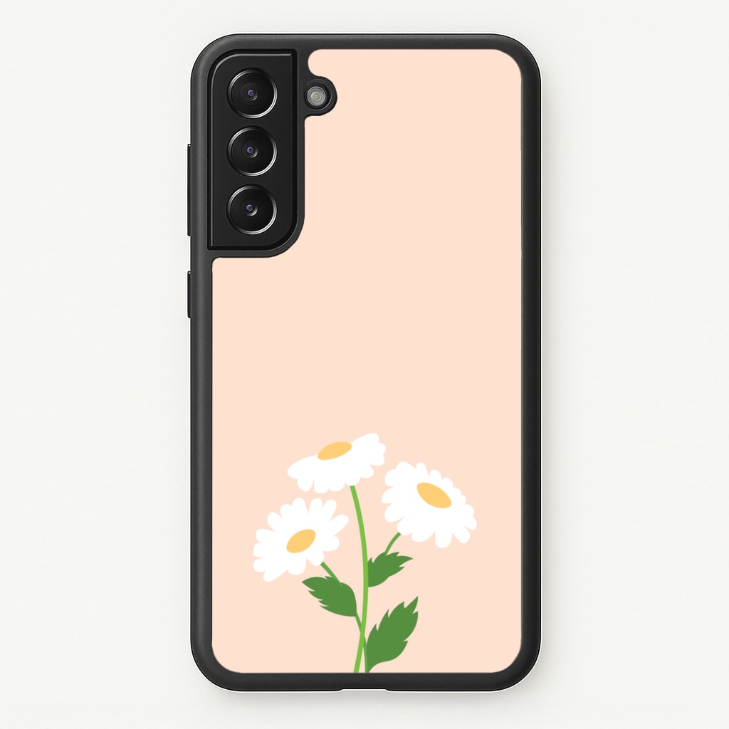 Peach And Dasies Phone Case