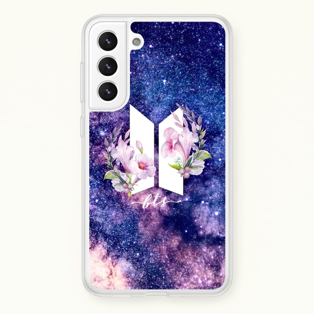 Galaxy Floral K-Pop Band Logo Phone Case