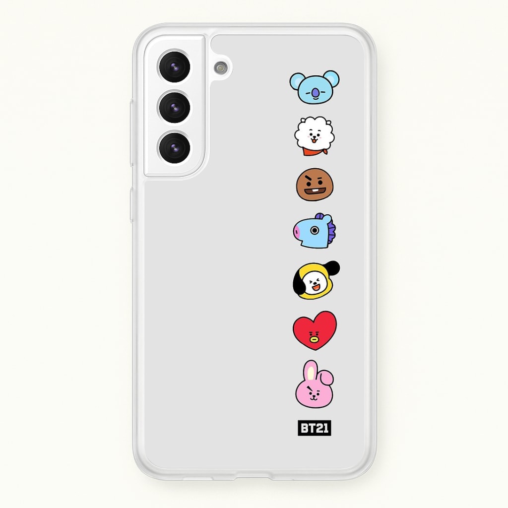 BT21 Vertical Faces - K Pop Phone Case