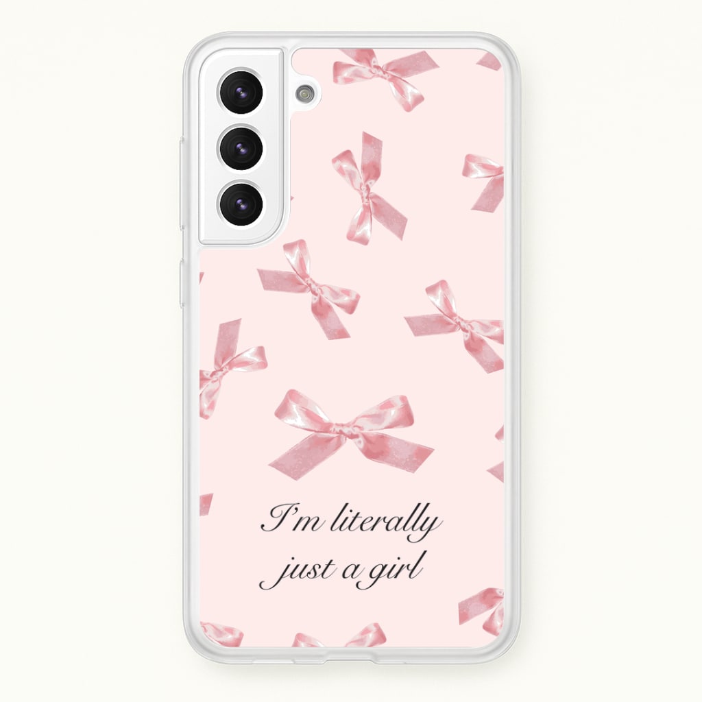 I'm Literally Just A Girl Bows Pattern Phone Case