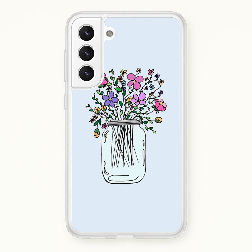 Cartoon Flower Jar Phone Case