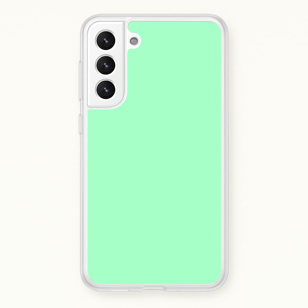 Back To Casics - Pretty Pastels - Plain Green Phone Case