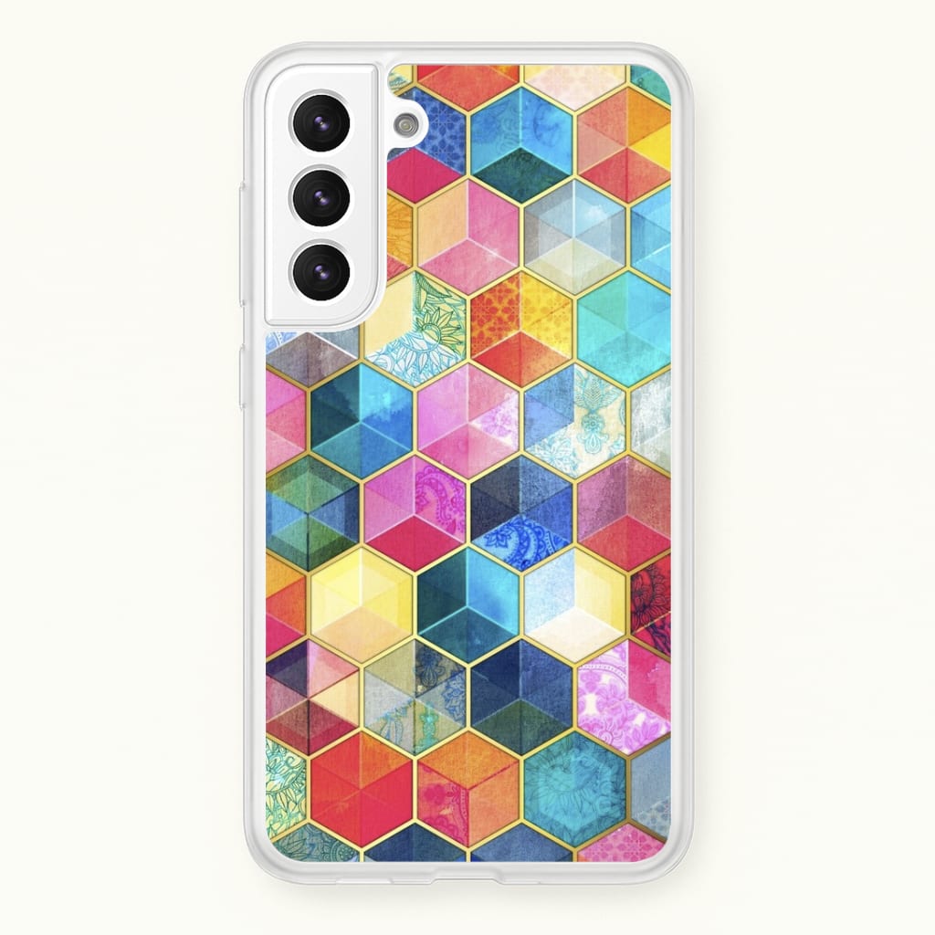 Colourful Honeycomb Pattern Phone Case