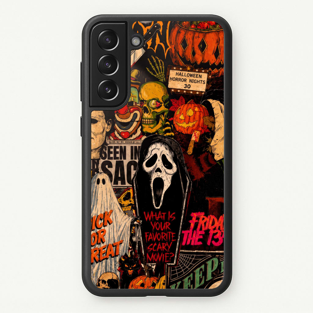 Horror Movie Sticker Collage Phone Case