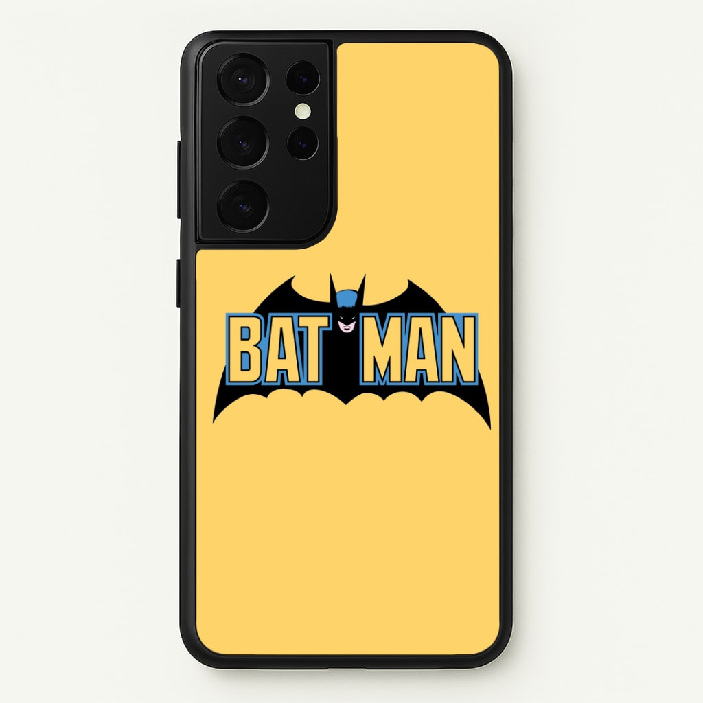Yellow Bat Superhero Logo Phone Case