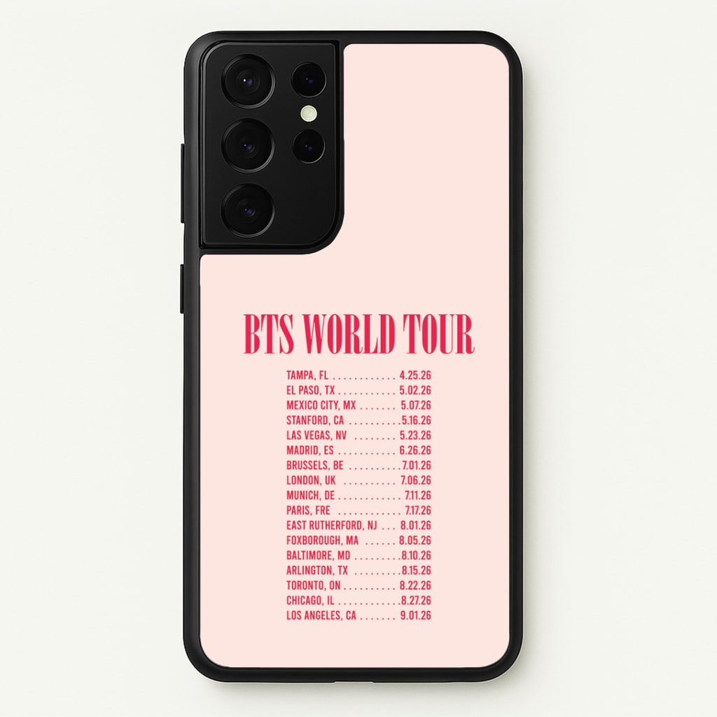K-Pop Band World Tour List 2026 Phone Case