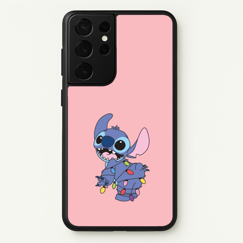 Cute Blue Alien Fairylights Phone Case