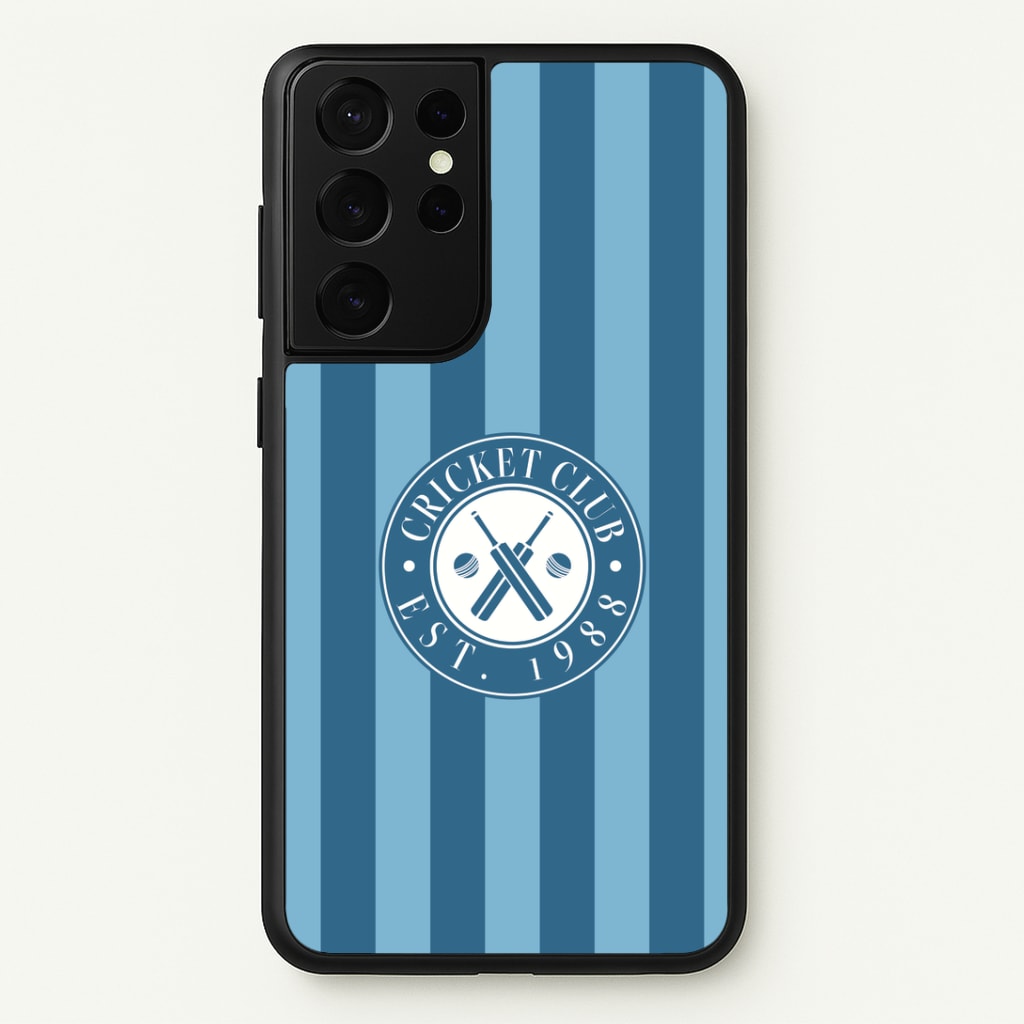 Stripey Cricket Badge Phone Case