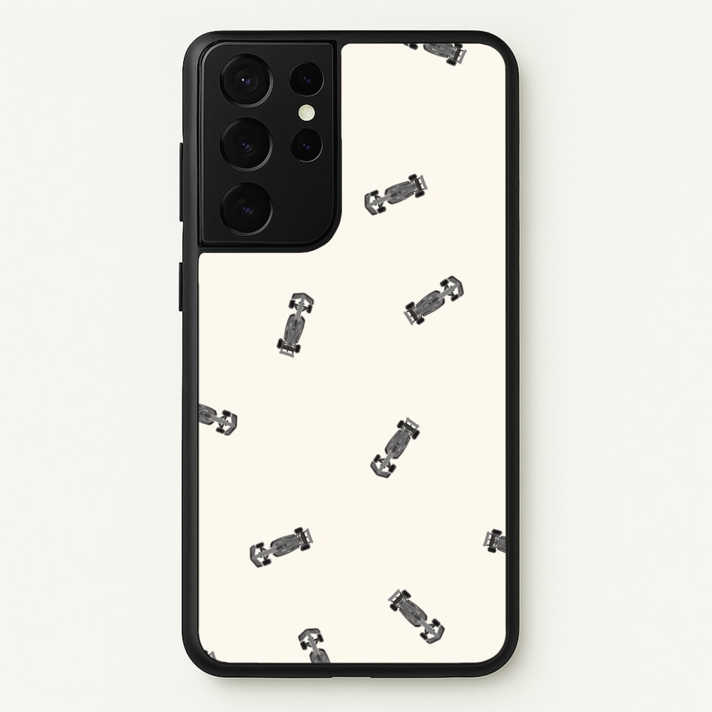Race Cars Pattern Off White Phone Case
