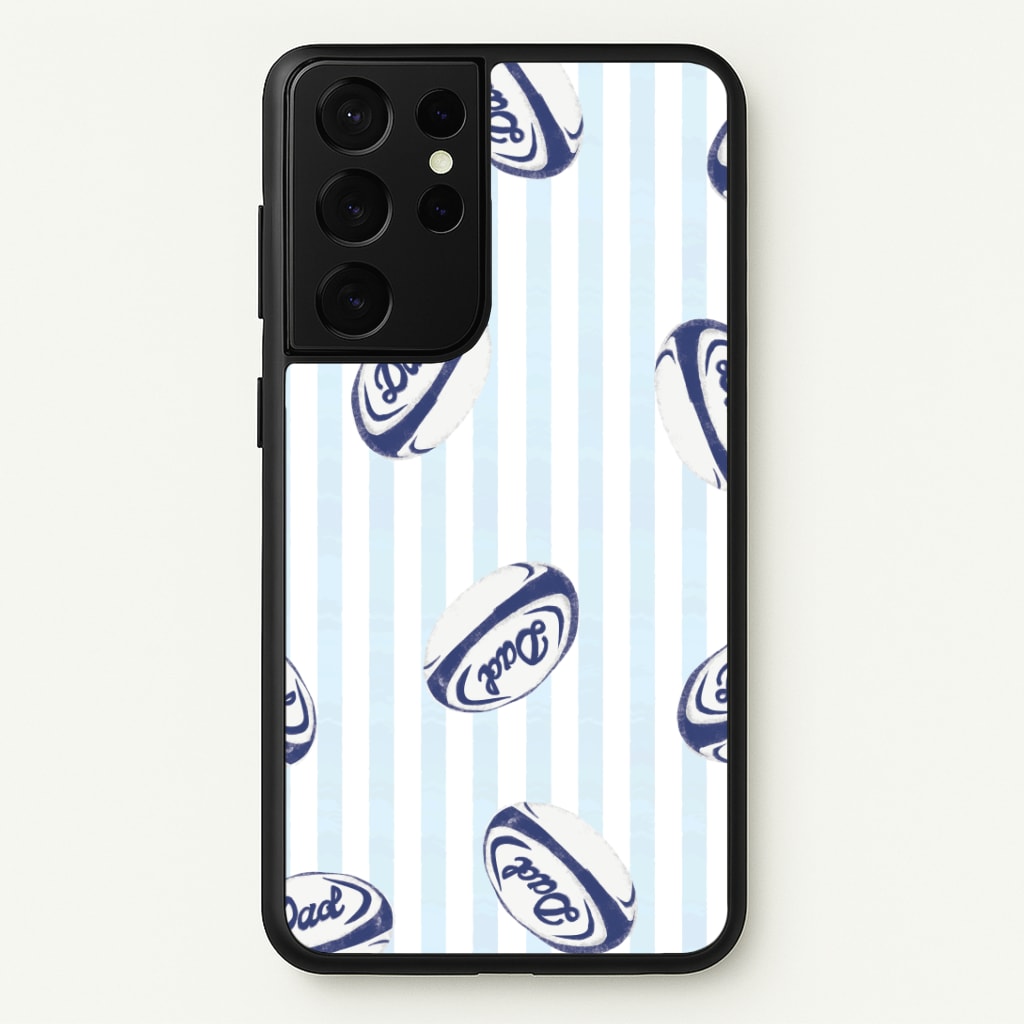Dad Rugby Ball Pattern Phone Case