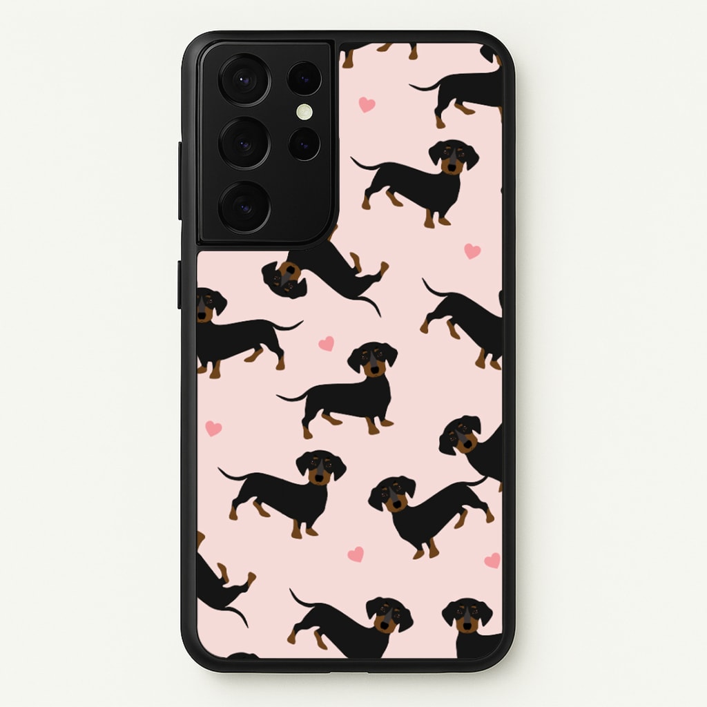 Heart Dachshund - Dog Pattern Phone Case