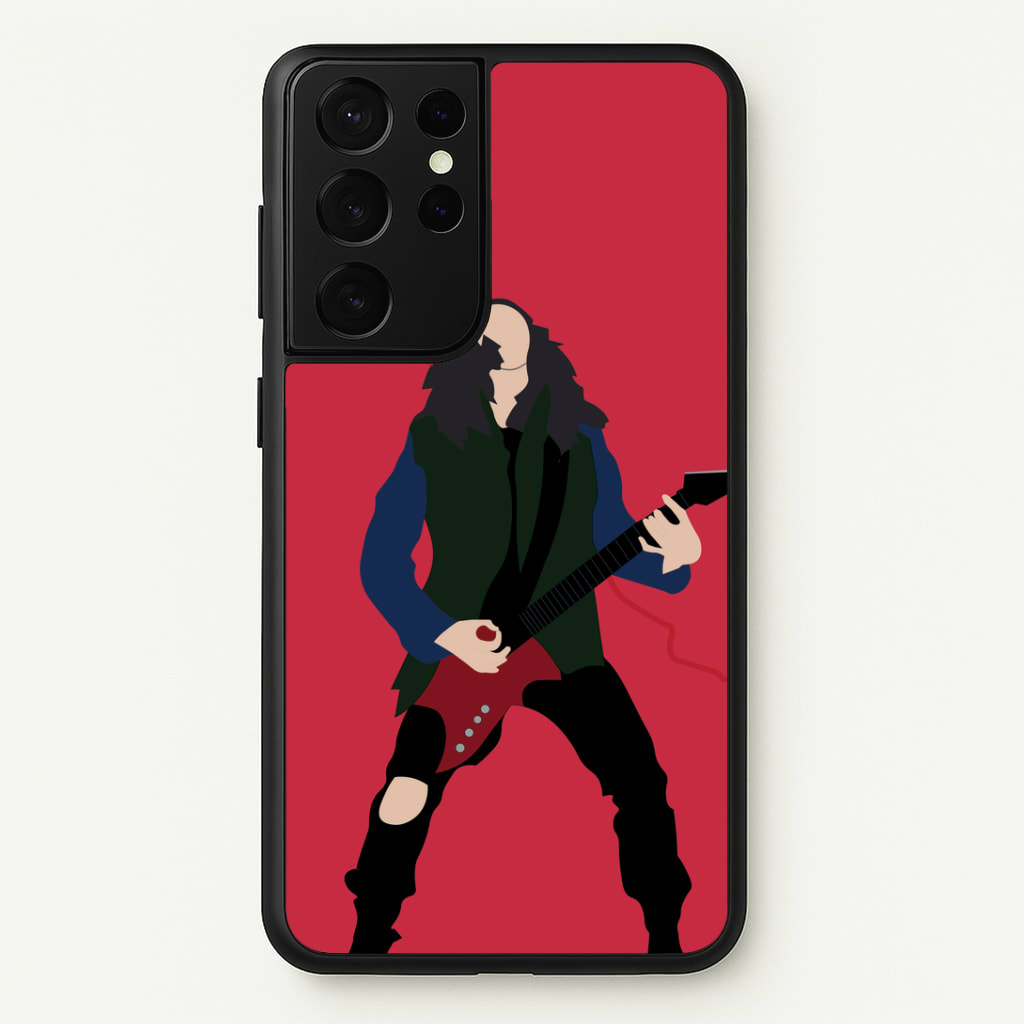 Eddie Munson Playing Guitar Phone Case