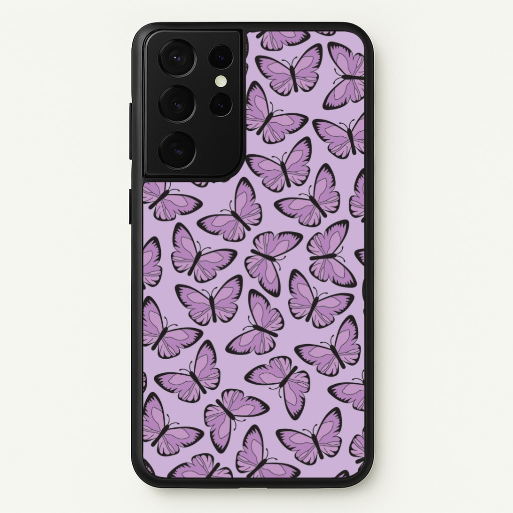 Purple Butterfly - Butterfly Patterns Phone Case