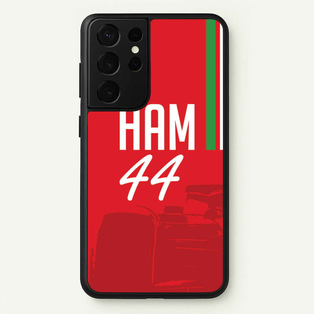 Dark Red Hamilton 44 Phone Case