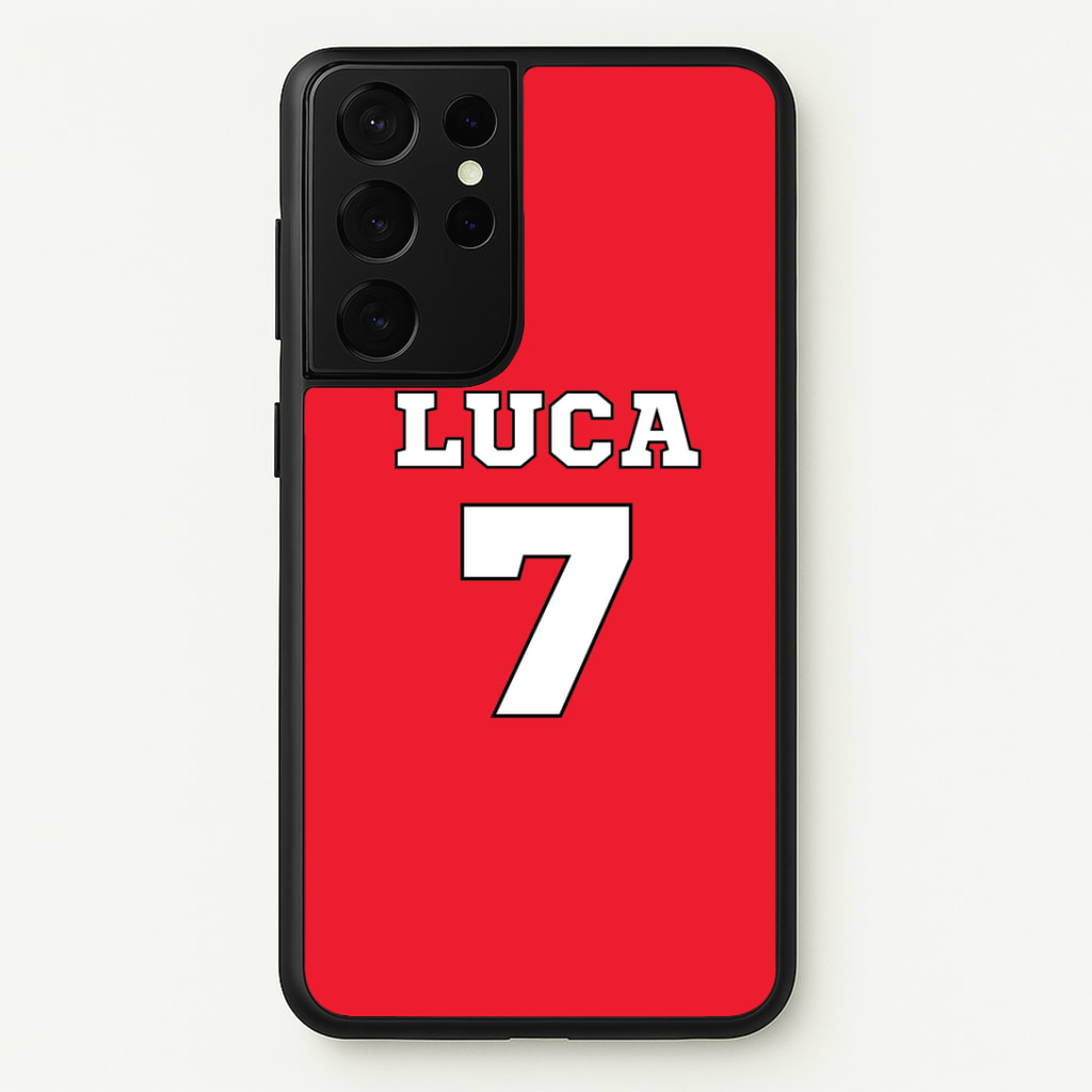 Red - Personalised Football Phone Case
