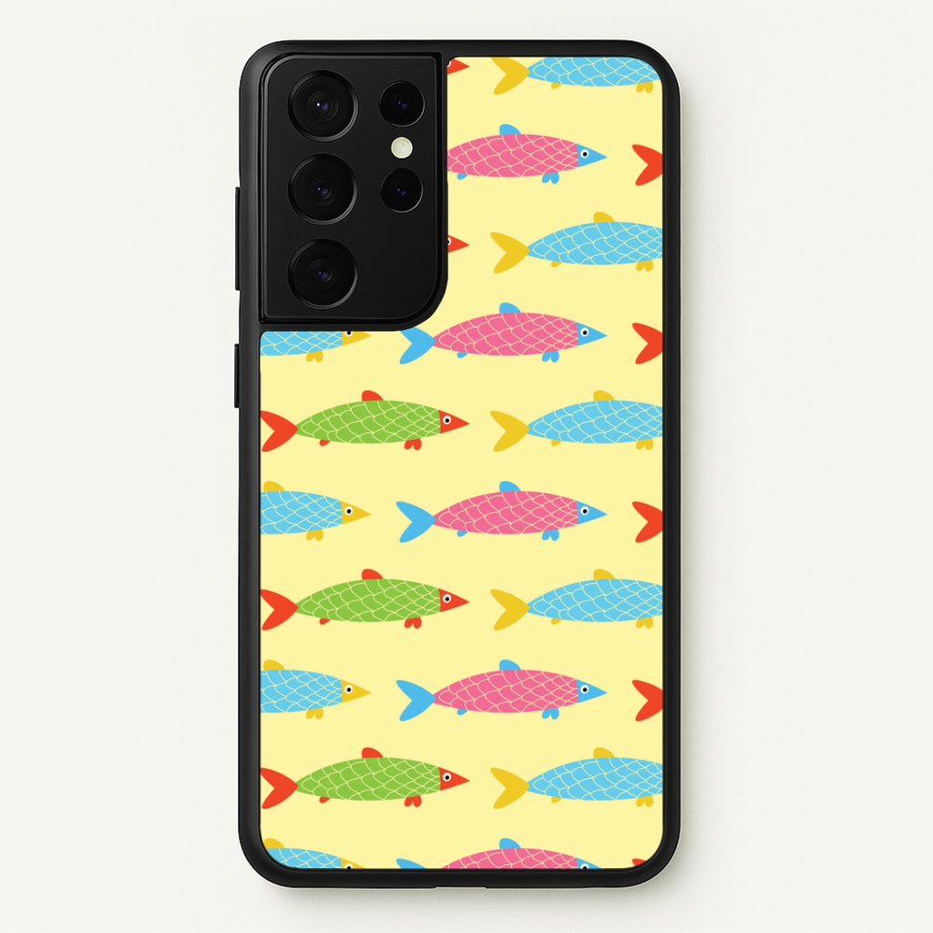 Colourful Cartoon Fish Pattern Phone Case