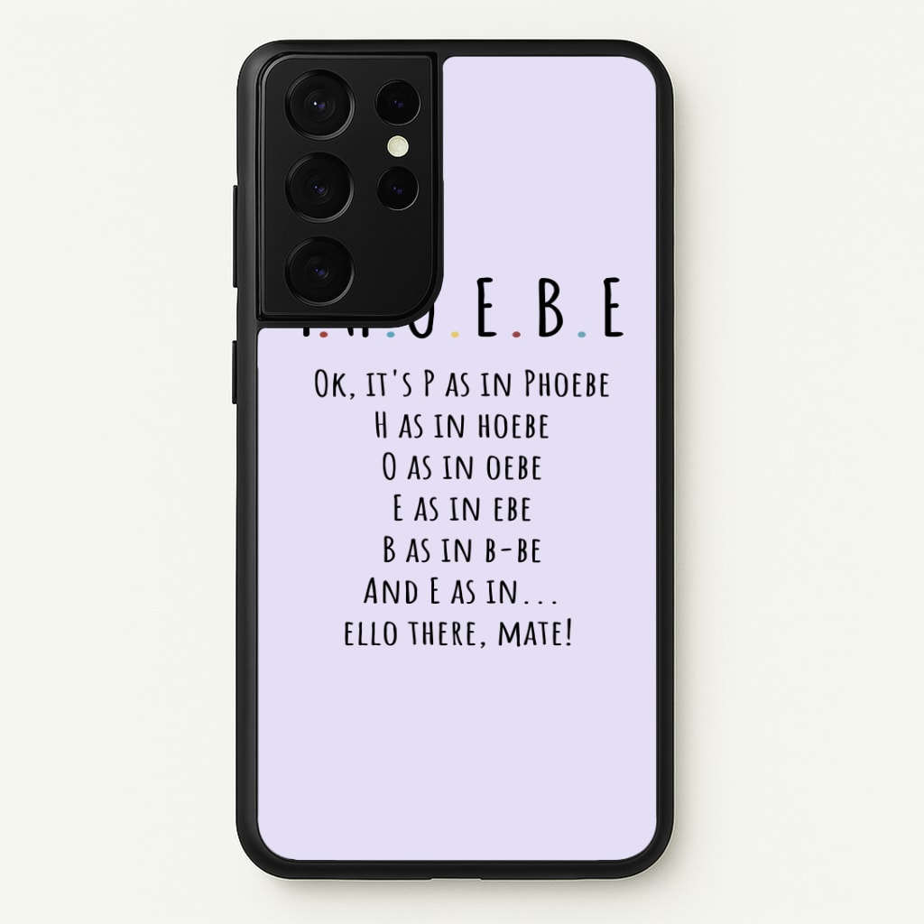 Spelling Phoebe Phone Case