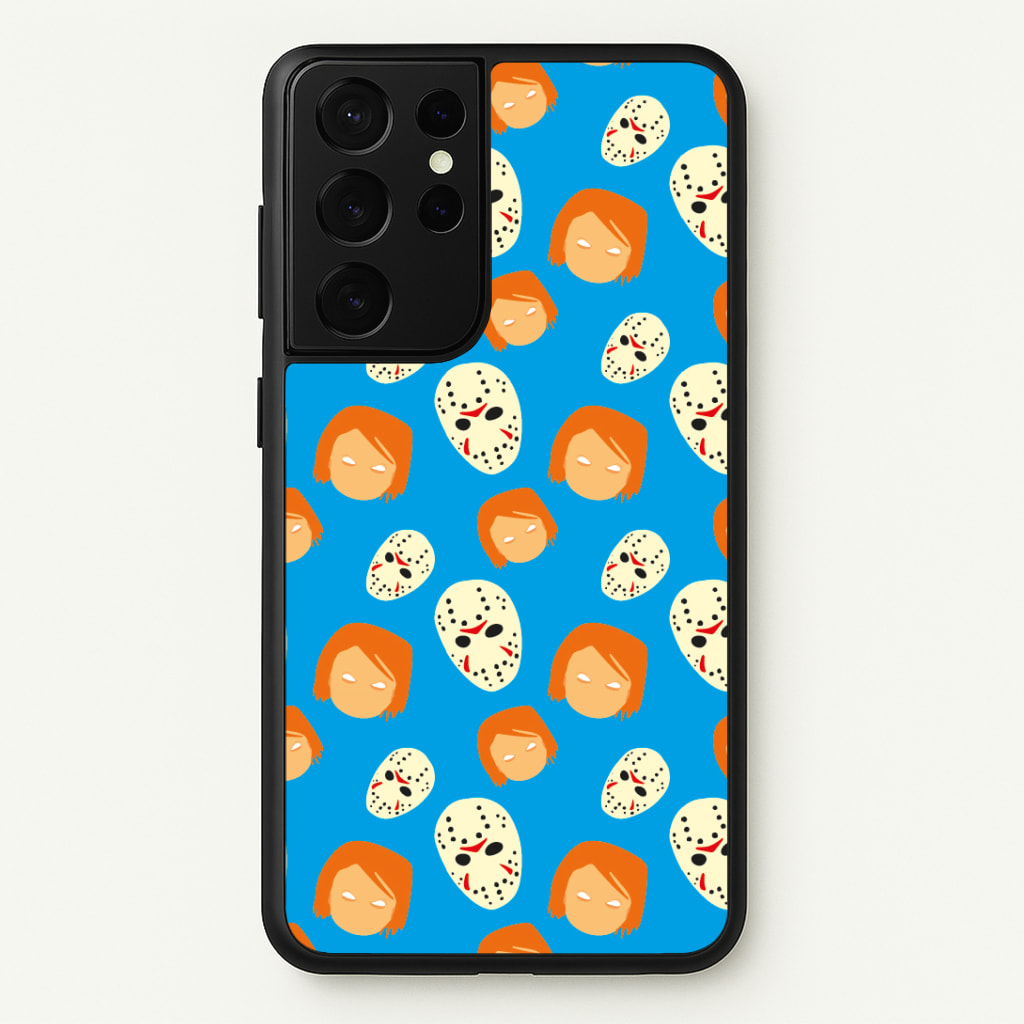 Chucky And Jason Pattern - Halloween Phone Case