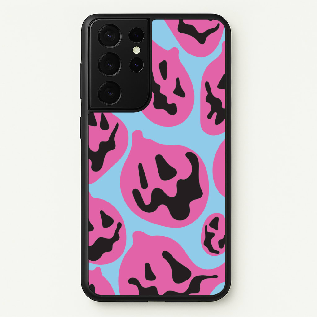 Pumpkin Blue Pattern Phone Case