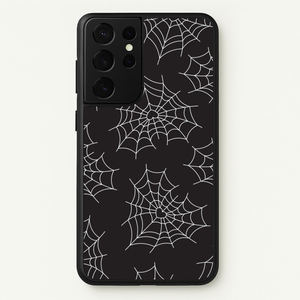 Spiderweb Hearts Pattern Phone Case