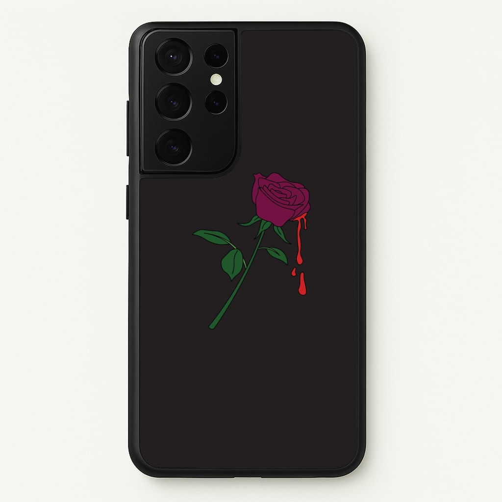 Dark Pink Rose Phone Case