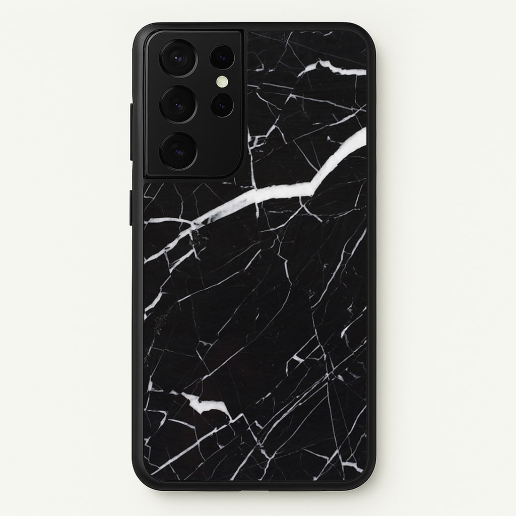 Black & White Marble Pattern Phone Case