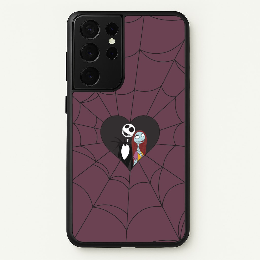 J And S Cobweb Heart Phone Case