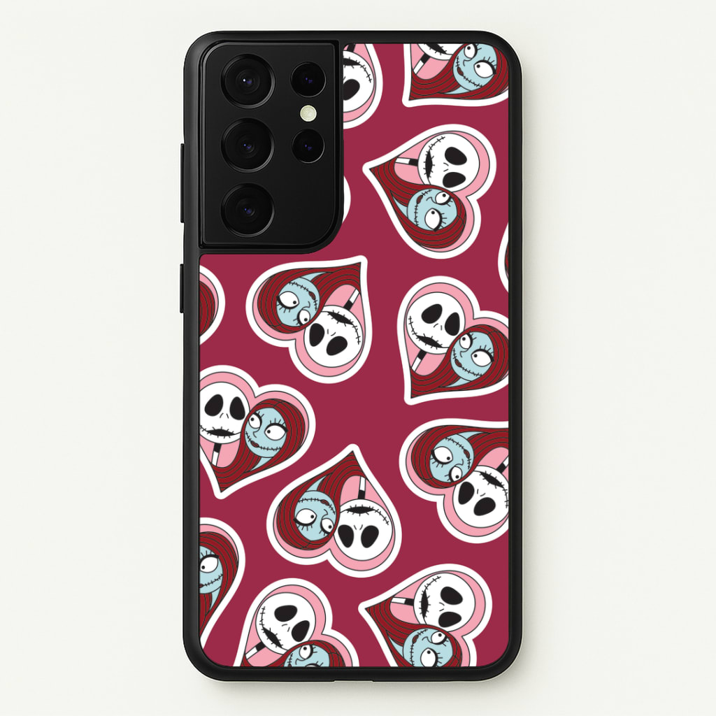 J And S Heart Pattern Phone Case