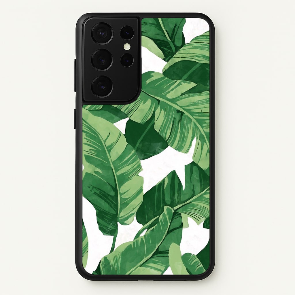 Tropical Banana Leaf Pattern Phone Case