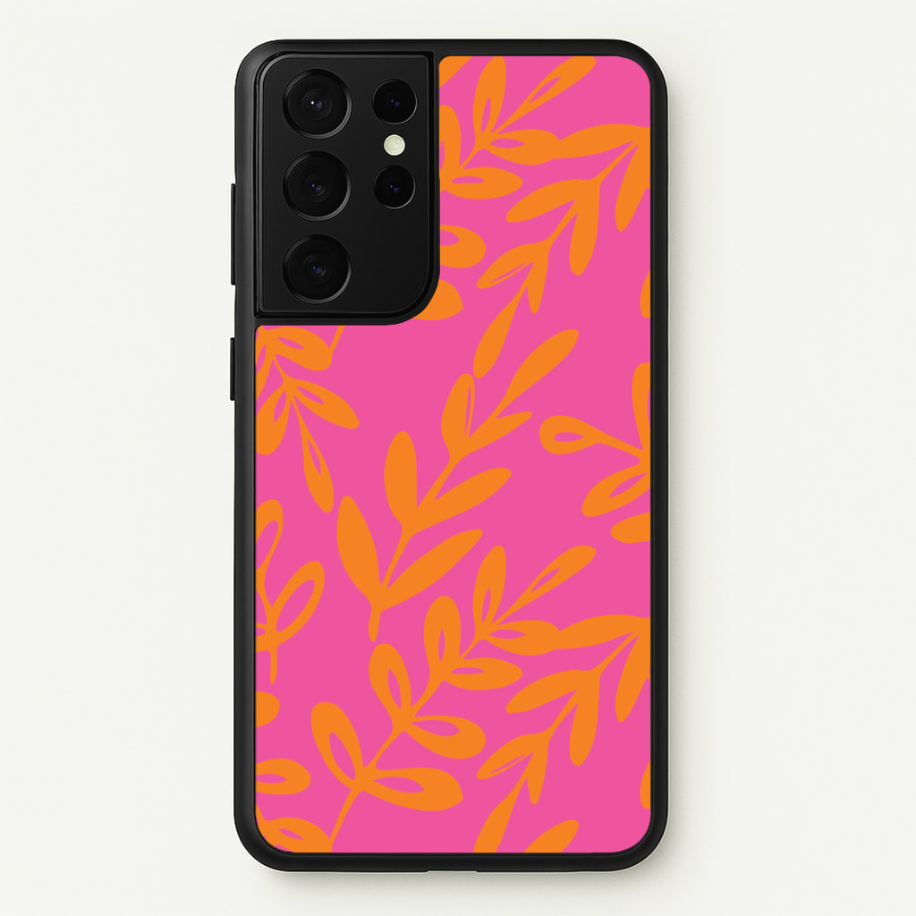 Pink & Orange Leaves - Foliage Phone Case