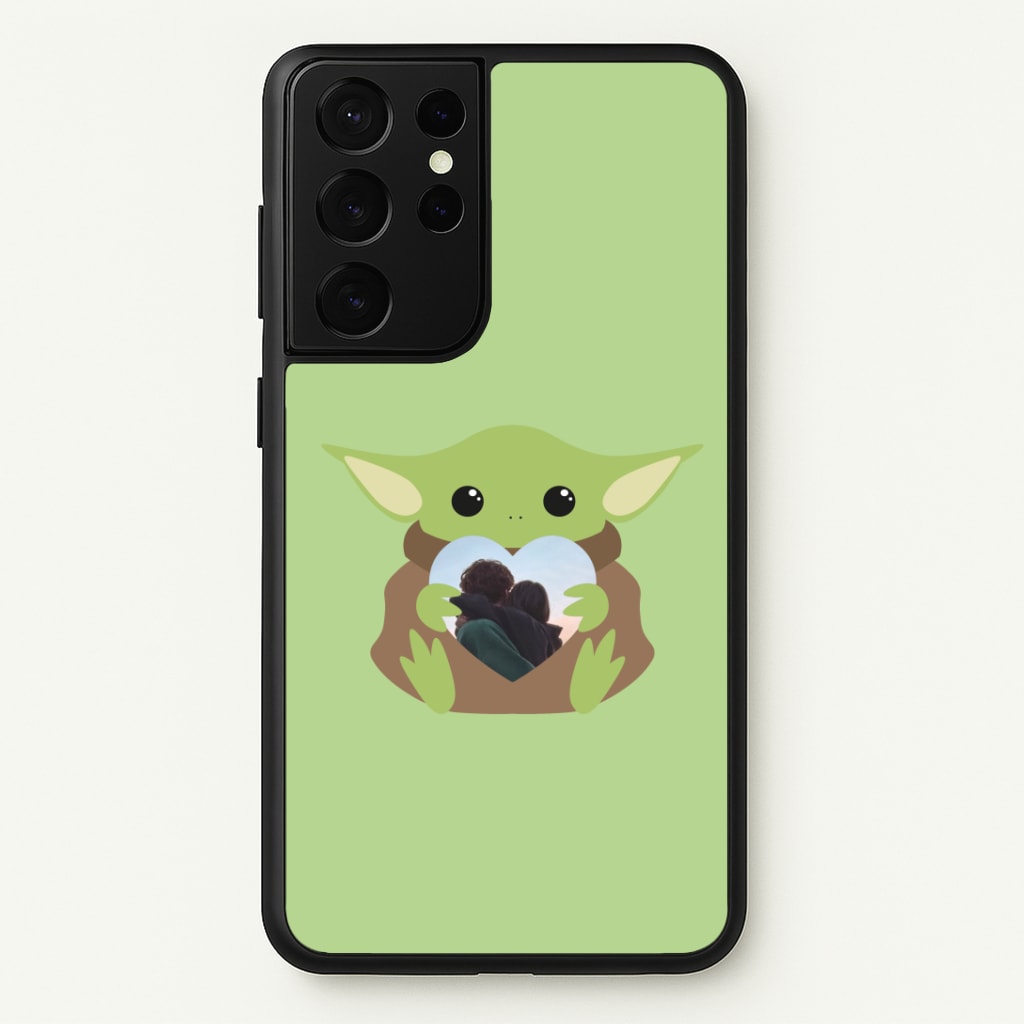 Baby Yoda - Personalised Couples Phone Case