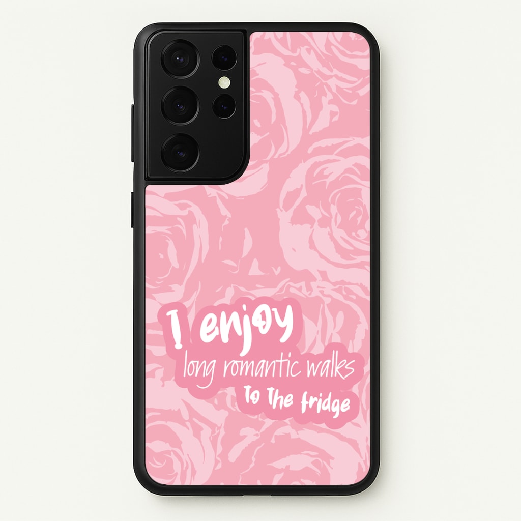 I Enjoy Long Romantic Walks - Funny Quotes Phone Case