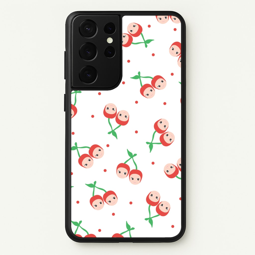 Cherry Angels Pattern Phone Case