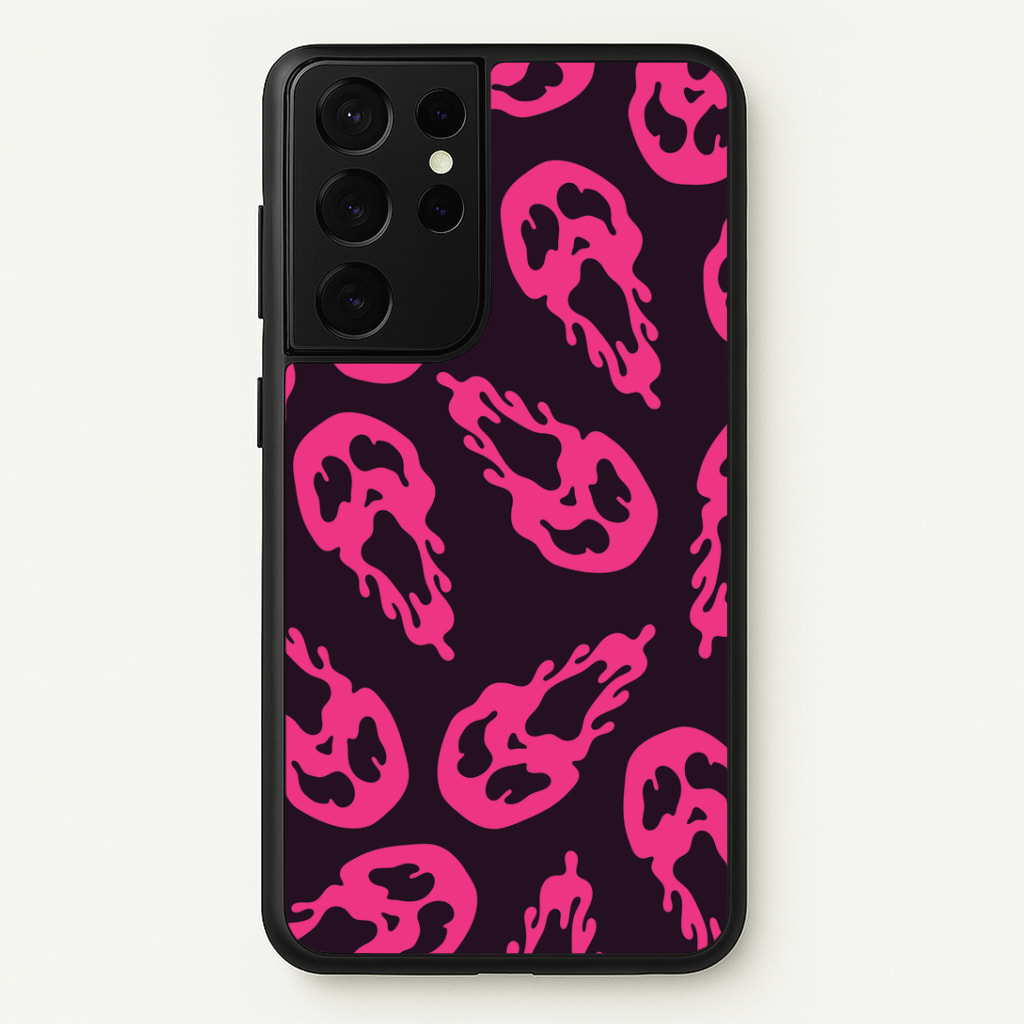 Trippy Ghost Face Pattern Phone Case
