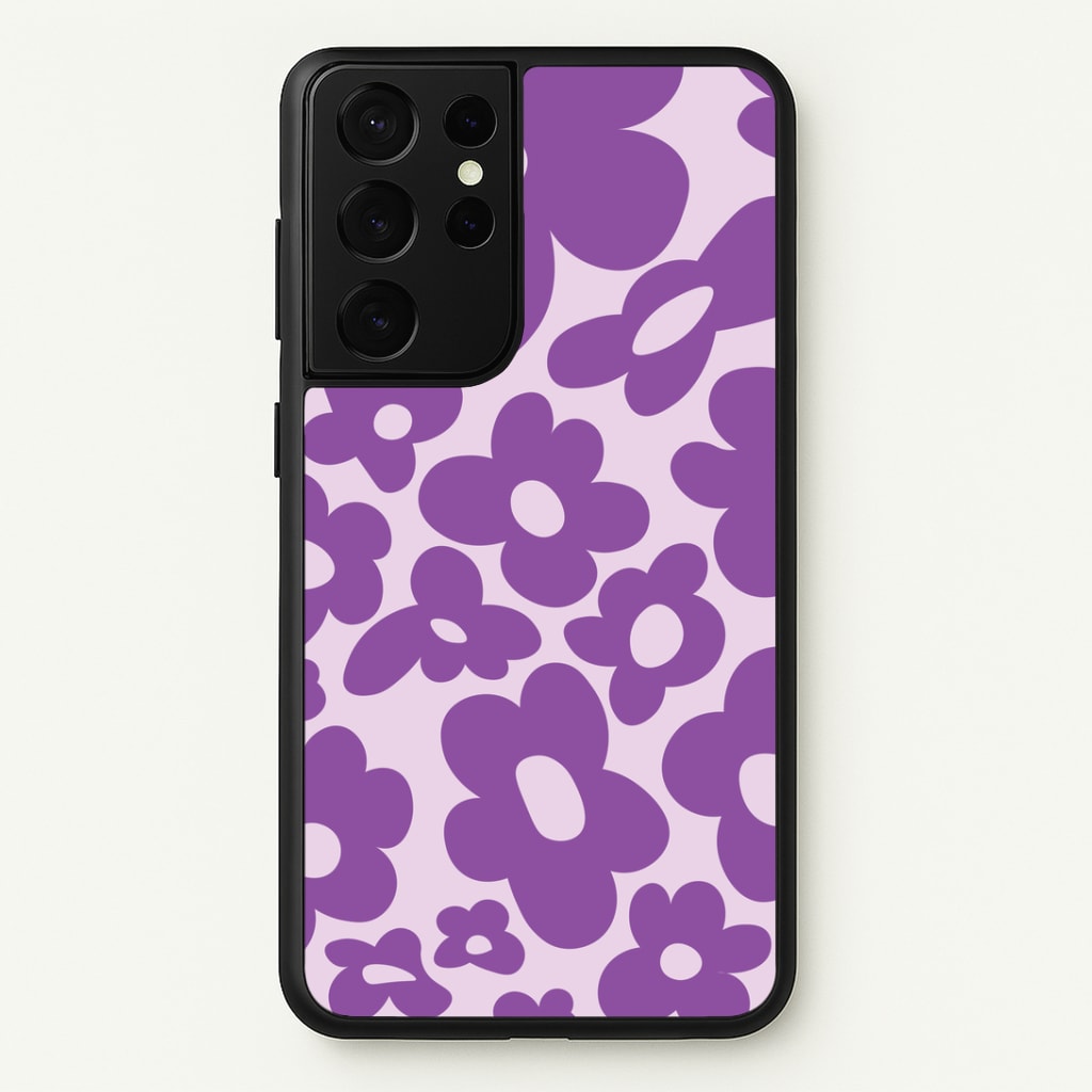 Purple Flowers - Trippy Patterns Phone Case