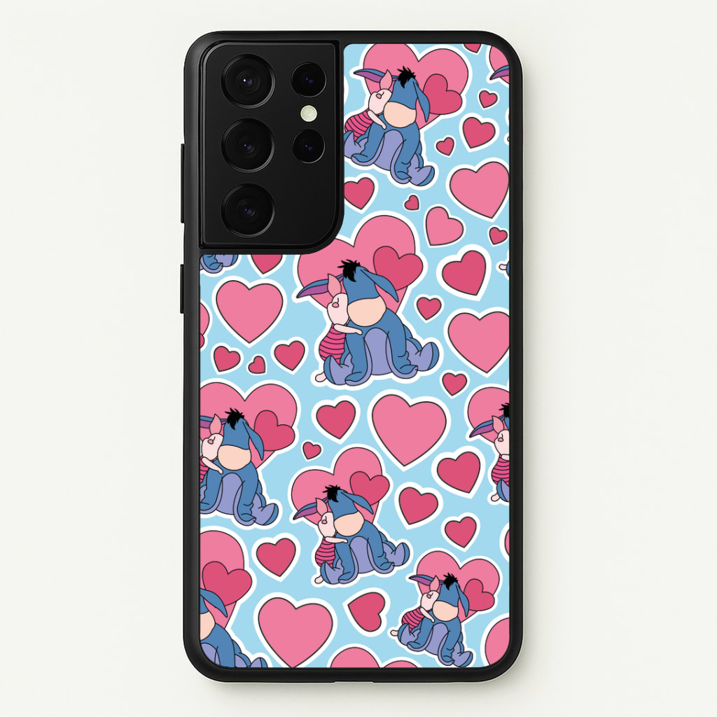 Donkey and Pig Pattern Valentine's Phone Case