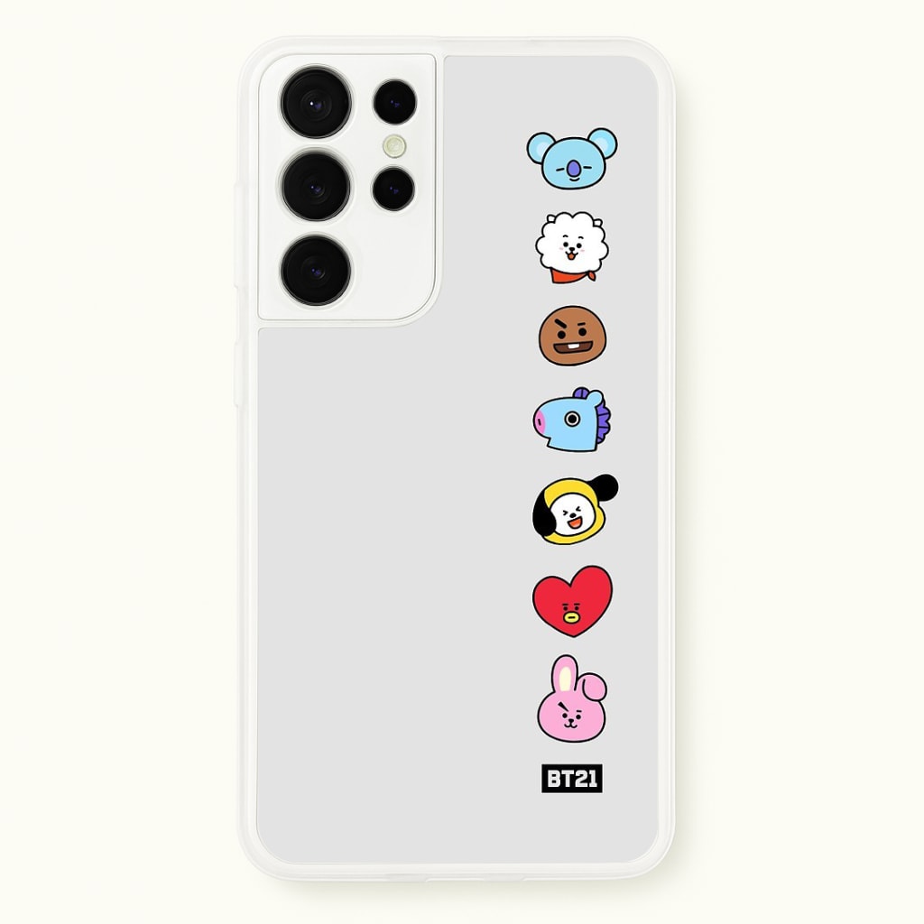 BT21 Vertical Faces - K Pop Phone Case