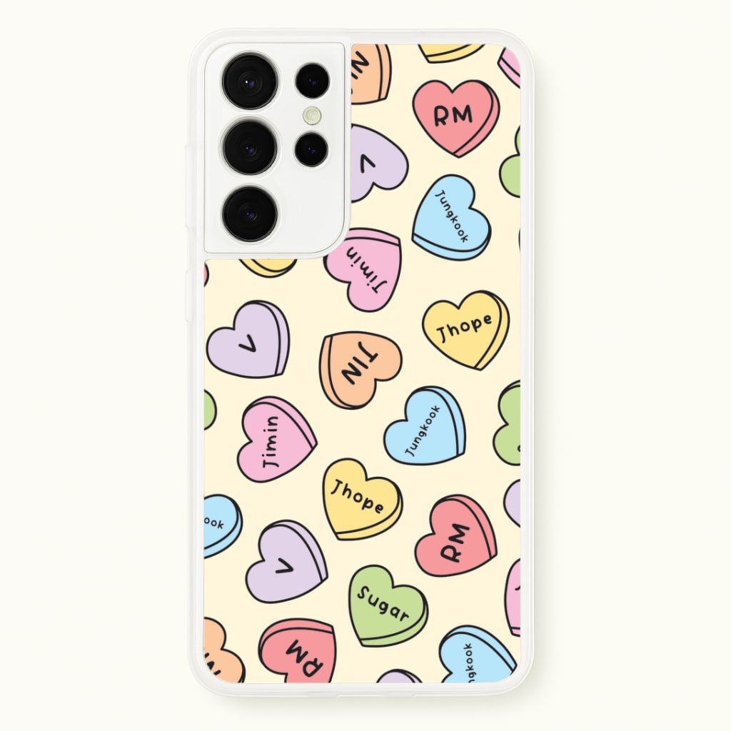 K-Pop Band Members Love Hearts Pattern Phone Case
