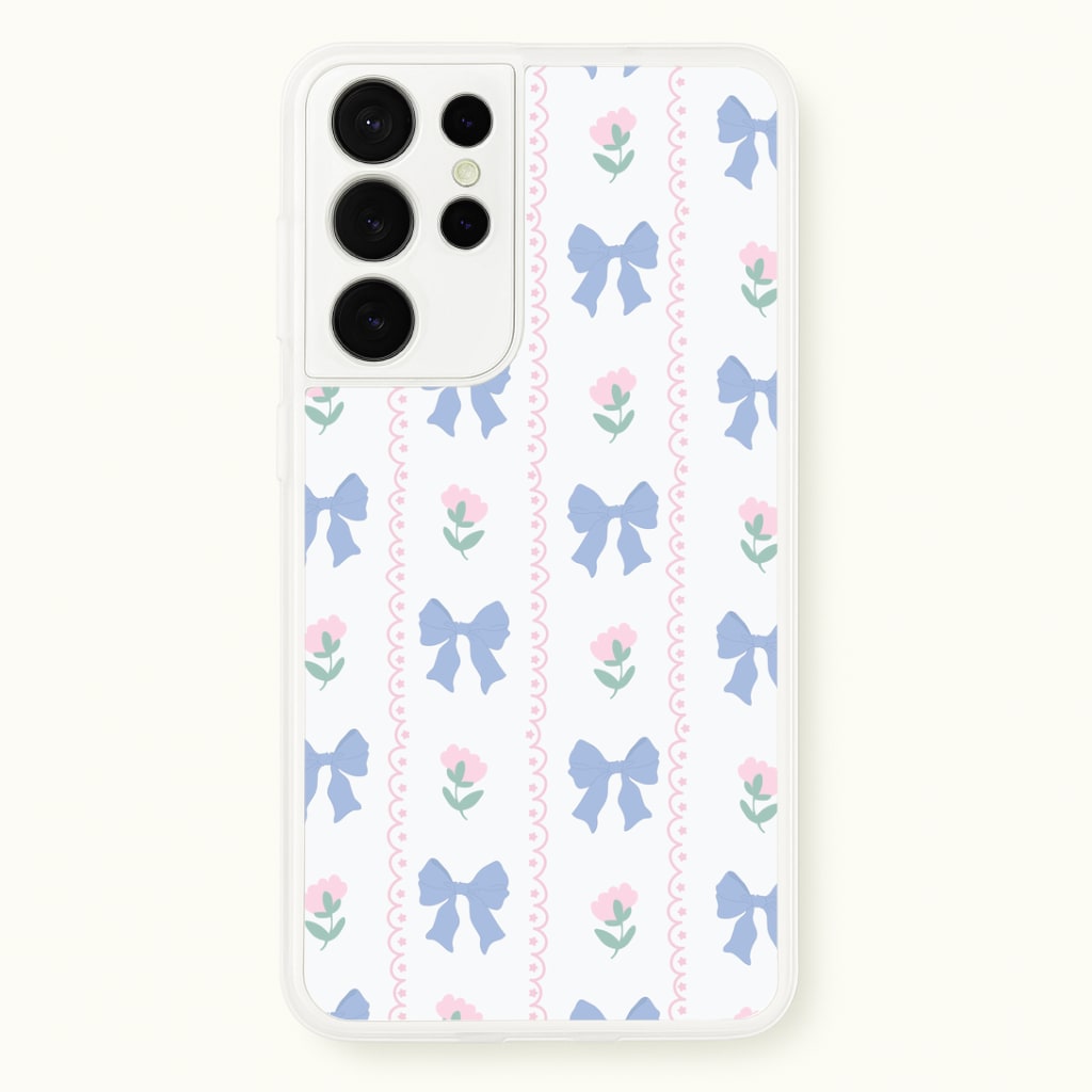 Pink Bows Pattern - Clean Girl Aesthetic Phone Case