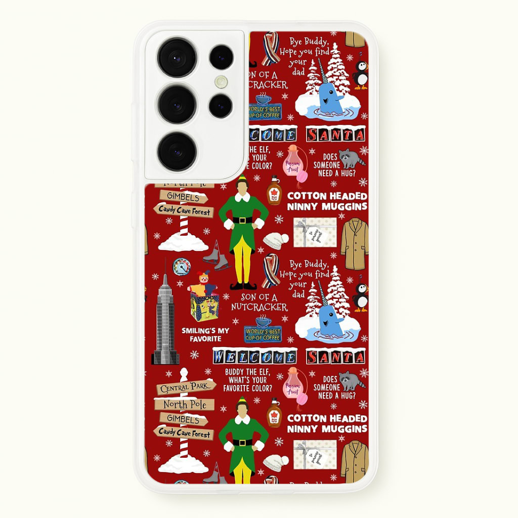 Red Elf Pattern Phone Case