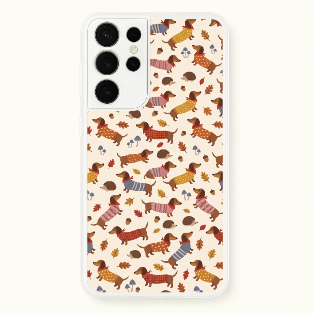 Autumn Sweater Dachshunds Phone Case