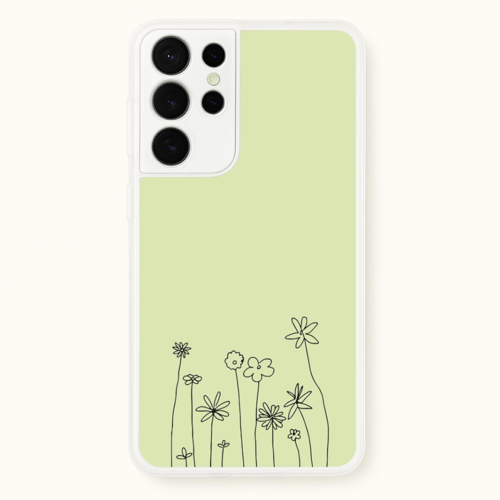 Floral Outline - Floral Phone Case