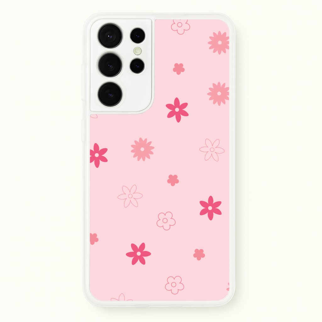 Flower Types Pattern Pink Phone Case