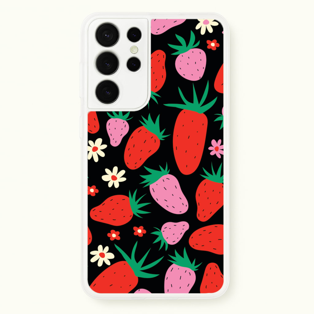 Abstract Strawberries Pattern Phone Case