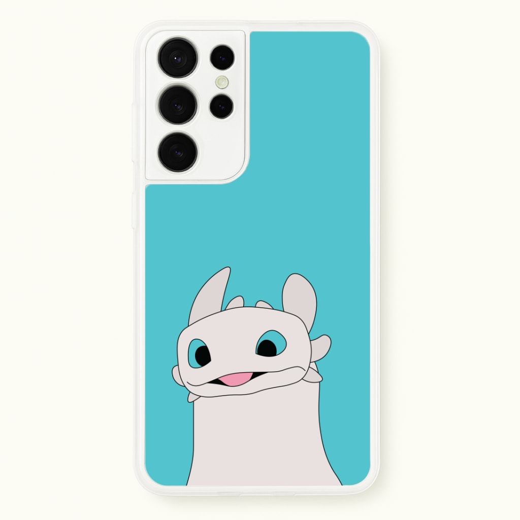 White Fury Dragon Phone Case